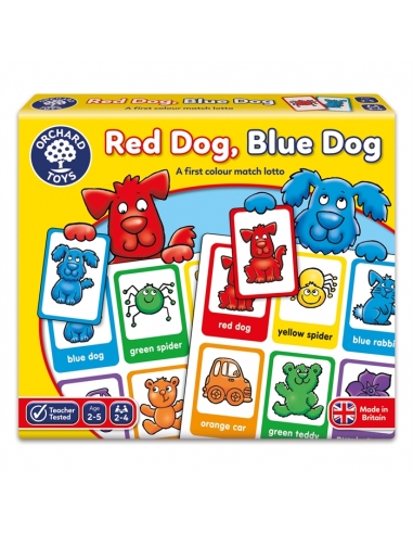 Orchard Red Dog Blue Dog Lotto Game (2-5 Yaş)