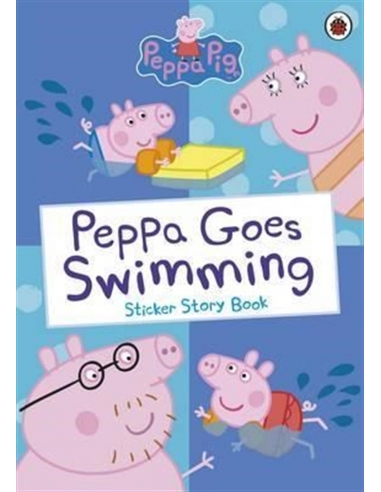 Peppa Pig: Peppa Goes Swimming (Sticker Story Book)