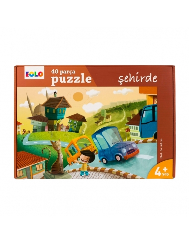 EOLO 40 Parça Puzzle - Şehirde