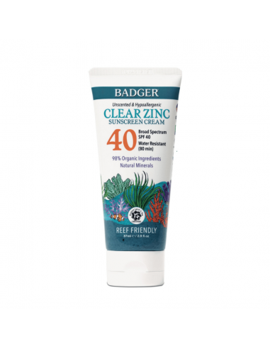 Badger | Clear Zinc Kokusuz Güneş Kremi SPF40