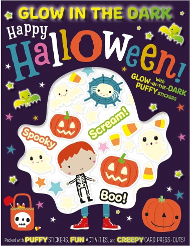 Glow in the Dark Puffy Stickers Happy Halloween!