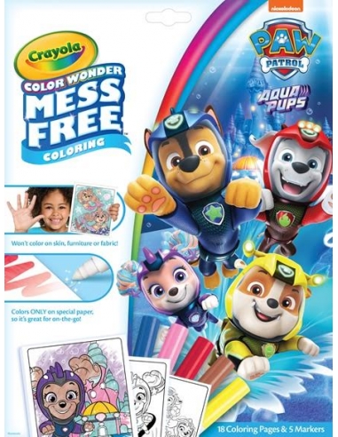 Color Wonder Paw Patrol Aqua Pups  Mess Free Colouring