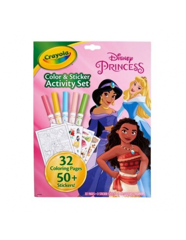 Disney Princess Color and Sticker Activity Set with Markers